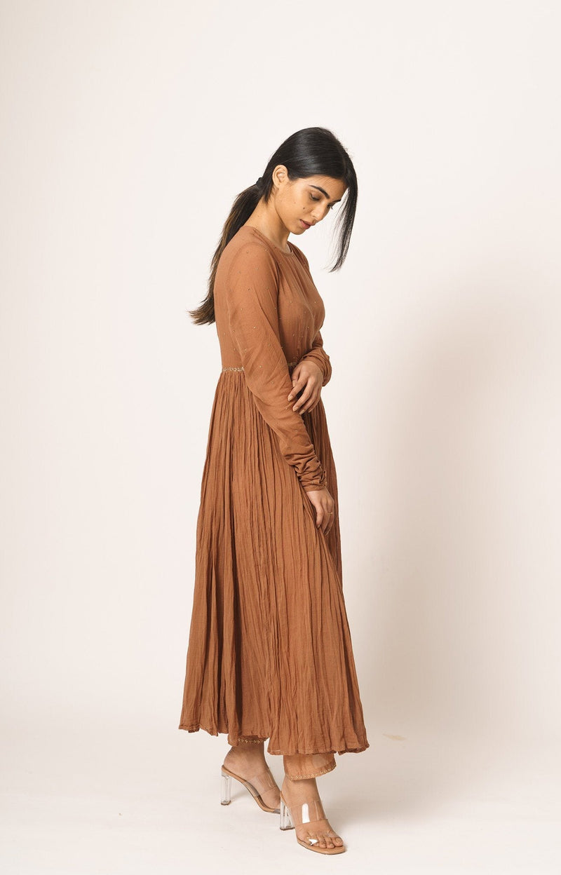 Rust Aayat Anarkali Fashion DOT