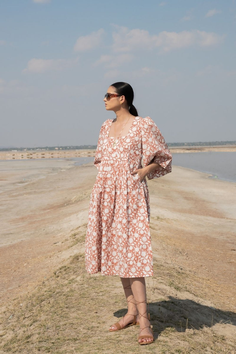 Rust Basille Victoria Dress Top & Tunics,Dress by Marche for women Worldwide
