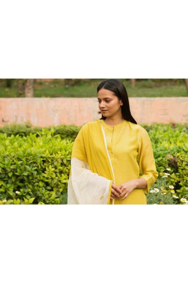 Saavani Lime Kurta Set by Priti Prashant for women Worldwide