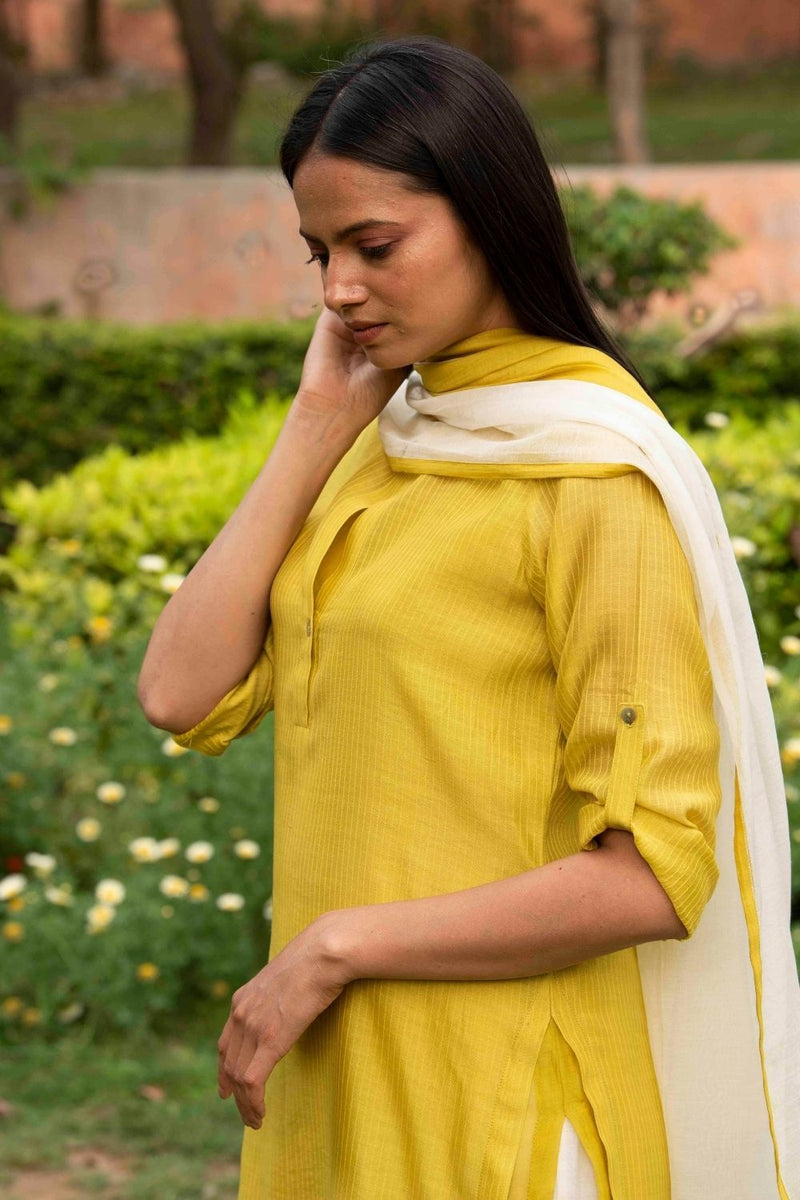Saavani Lime Kurta Set by Priti Prashant for women Worldwide