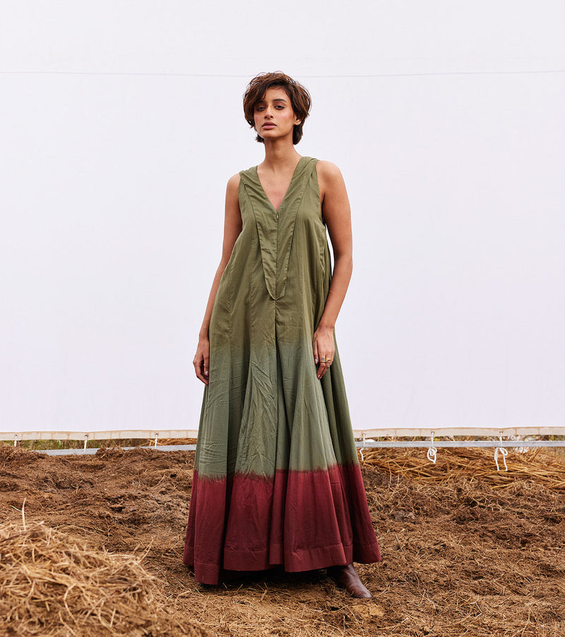 Sable jumpsuit cotton by Khara Kapas in green for women Worldwide