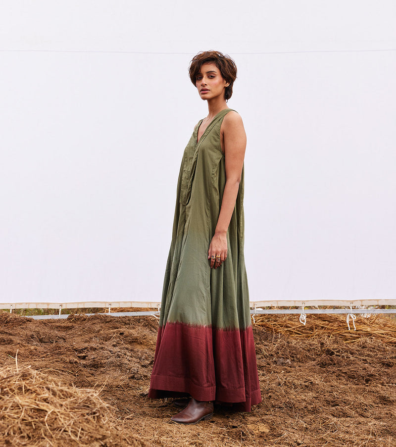 Sable jumpsuit cotton by Khara Kapas in green for women Worldwide