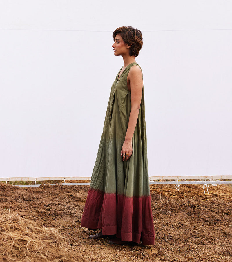 Sable jumpsuit cotton by Khara Kapas in green for women Worldwide