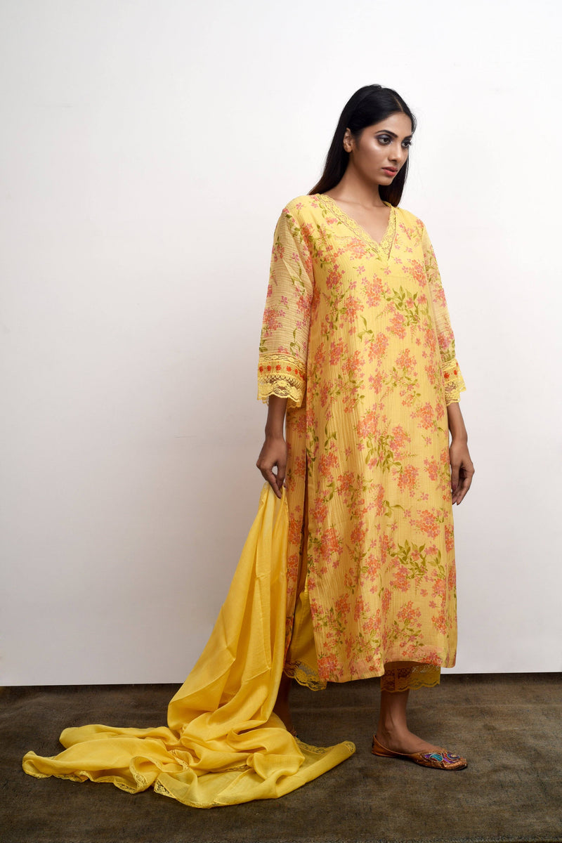 Sadabahaar Yellow by Priti Prashant for women Worldwide