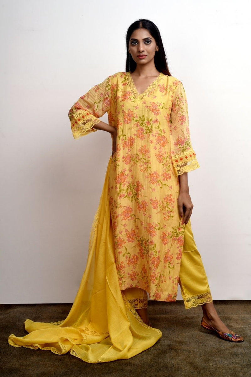 Sadabahaar Yellow by Priti Prashant for women Worldwide