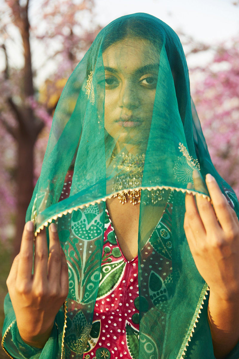 SADABAHAR ORGANZA SILK DUPATTA silk by JodiLife for women Worldwide