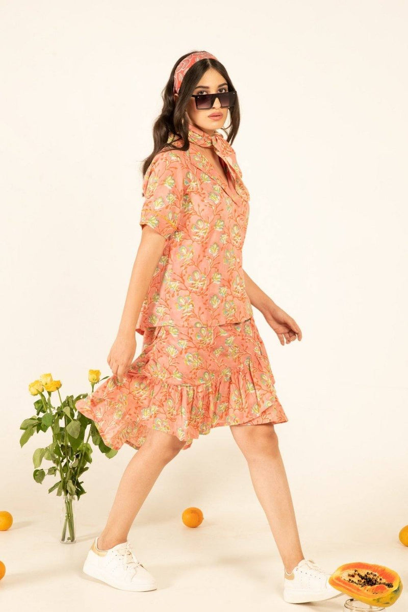 Salome Flounce Skirt Co-Ord by Marche for women Worldwide