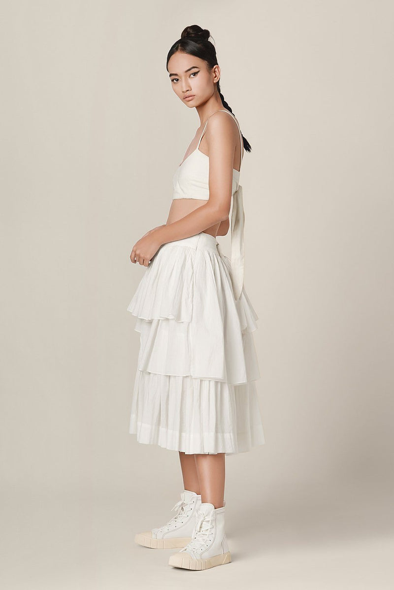 Salome Skirt by Chola in white color for women Worldwide
