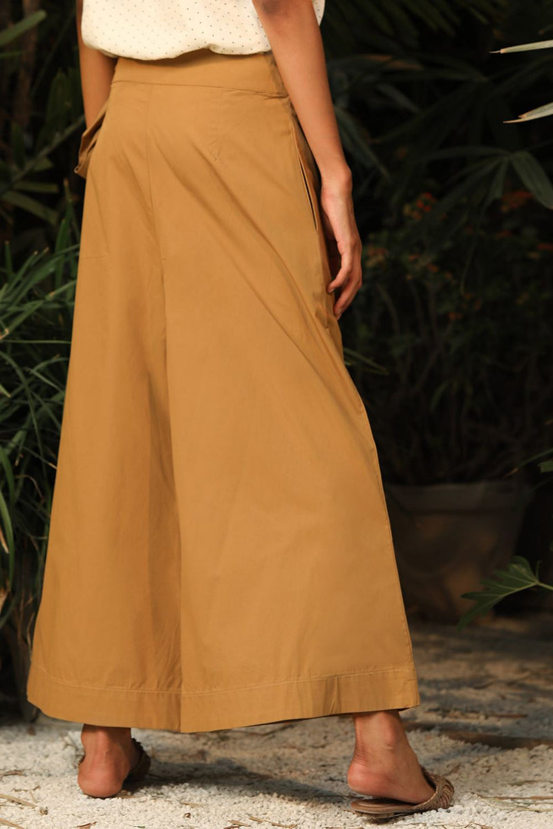 Sand Castle-Flared Pants by Khara Kapas for women Worldwide