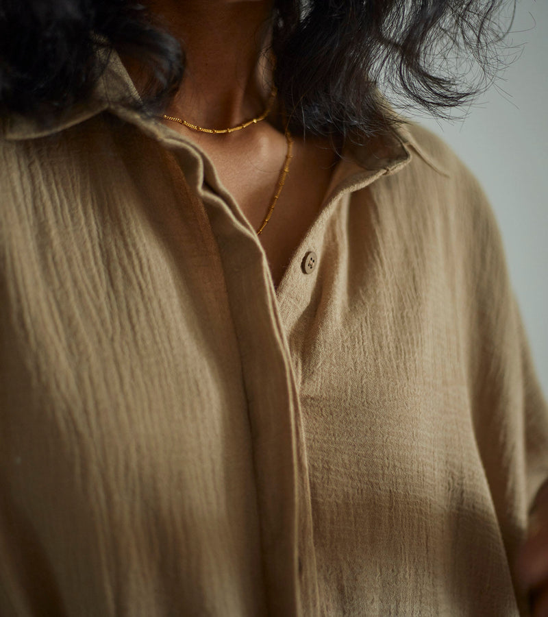 Sand Co-ord Set Co-ord Set,Lounge Wear by Khara Kapas for women Worldwide