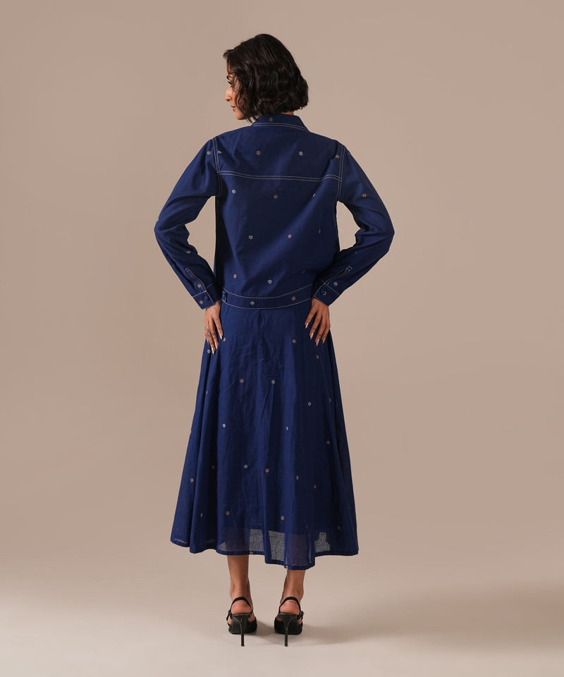 SAPPHIRE GLOW SET 100% cotton by Indigo Dreams in blue color for women Worldwide