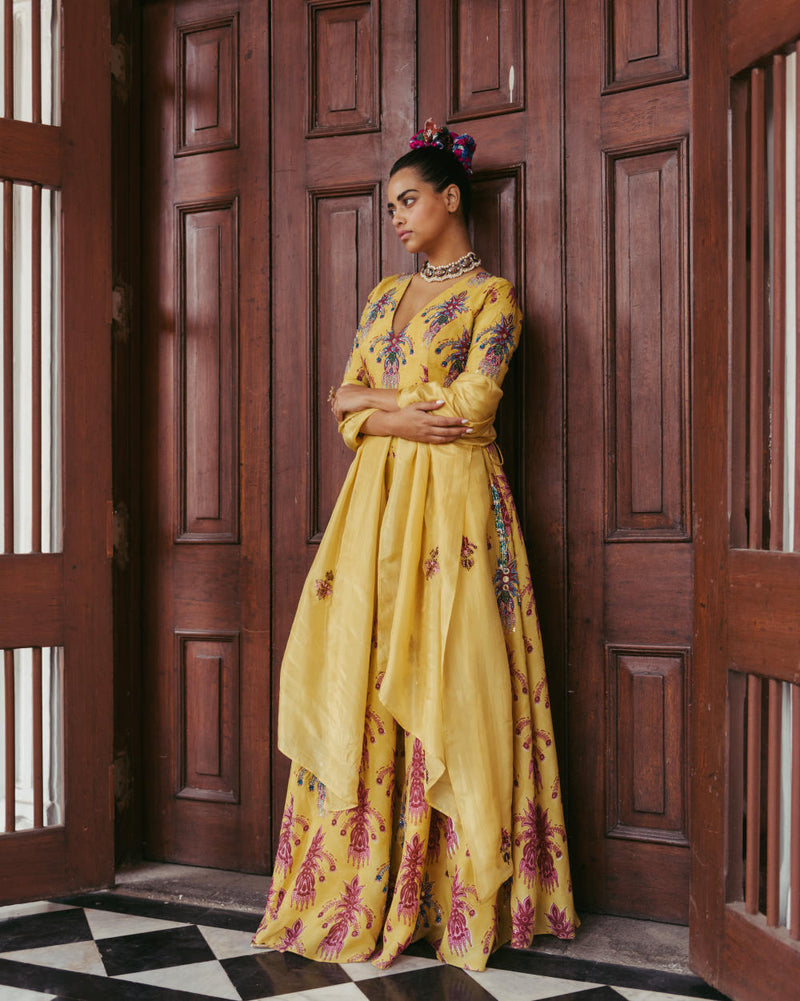 Sariska Silk Lehenga Set With Dupatta silk Indo-Western Wear by JodiLife for women Worldwide