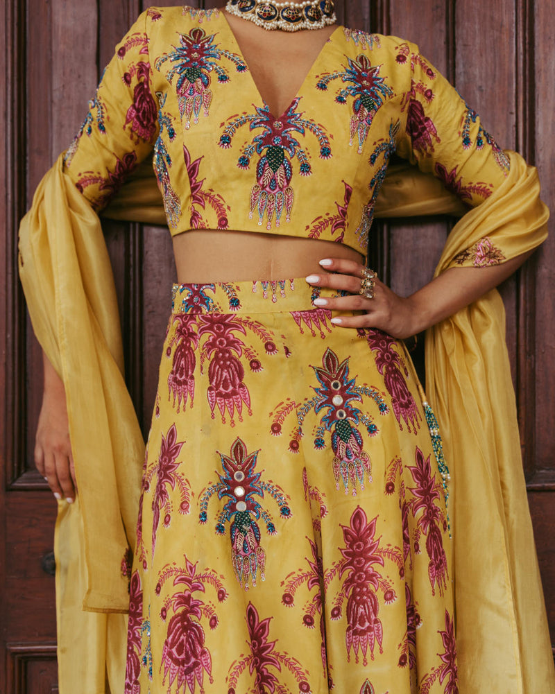 Sariska Silk Lehenga Set With Dupatta silk Indo-Western Wear by JodiLife for women Worldwide