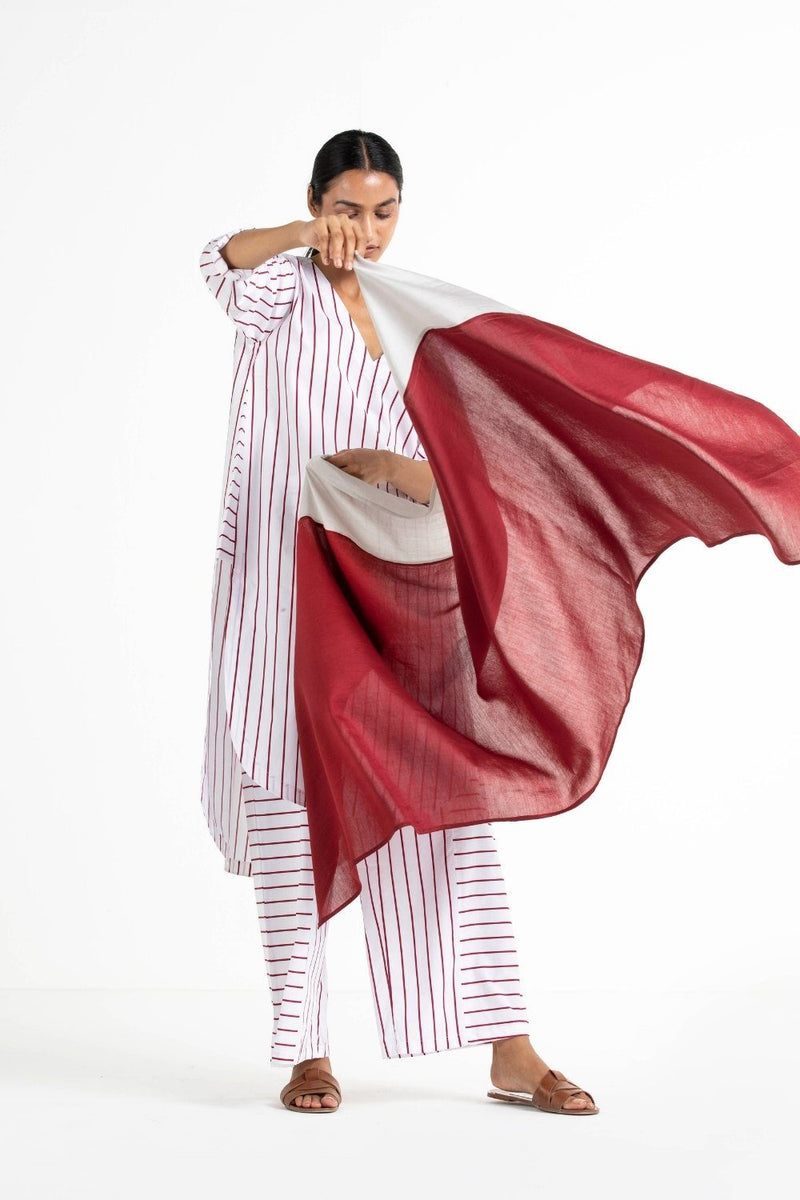 Scarf Crimson Red by THREE for women Worldwide