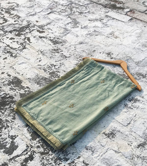 Saba Dupatta Dupattas by Khara Kapas in green for women Worldwide