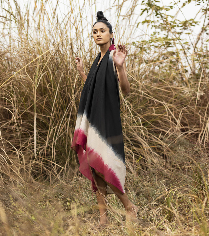 Shadows in the Woods Dress by Khara Kapas in black for women Worldwide