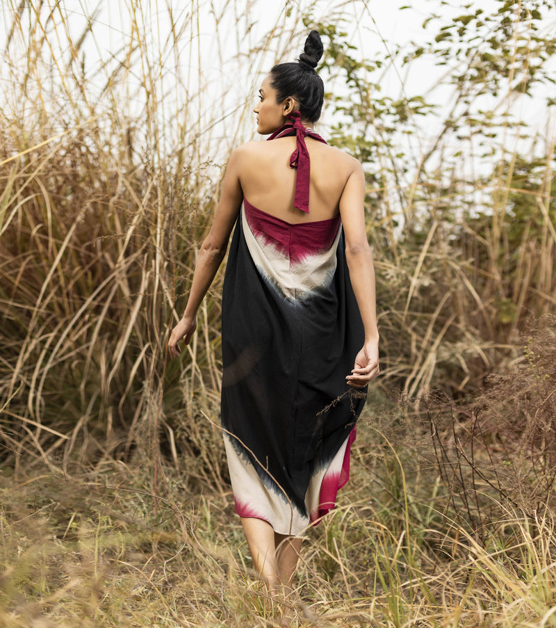 Shadows in the Woods Dress by Khara Kapas in black for women Worldwide