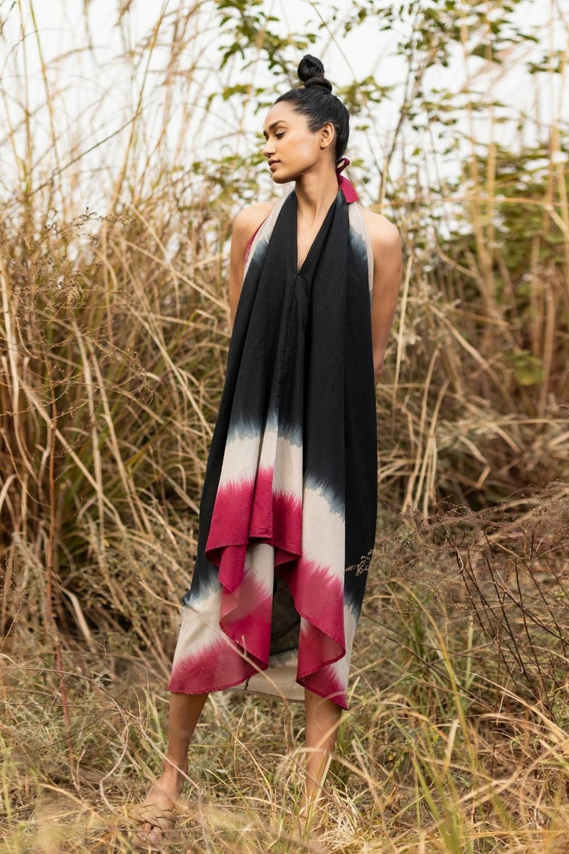 Shadows in the Woods Dress by Khara Kapas in black for women Worldwide
