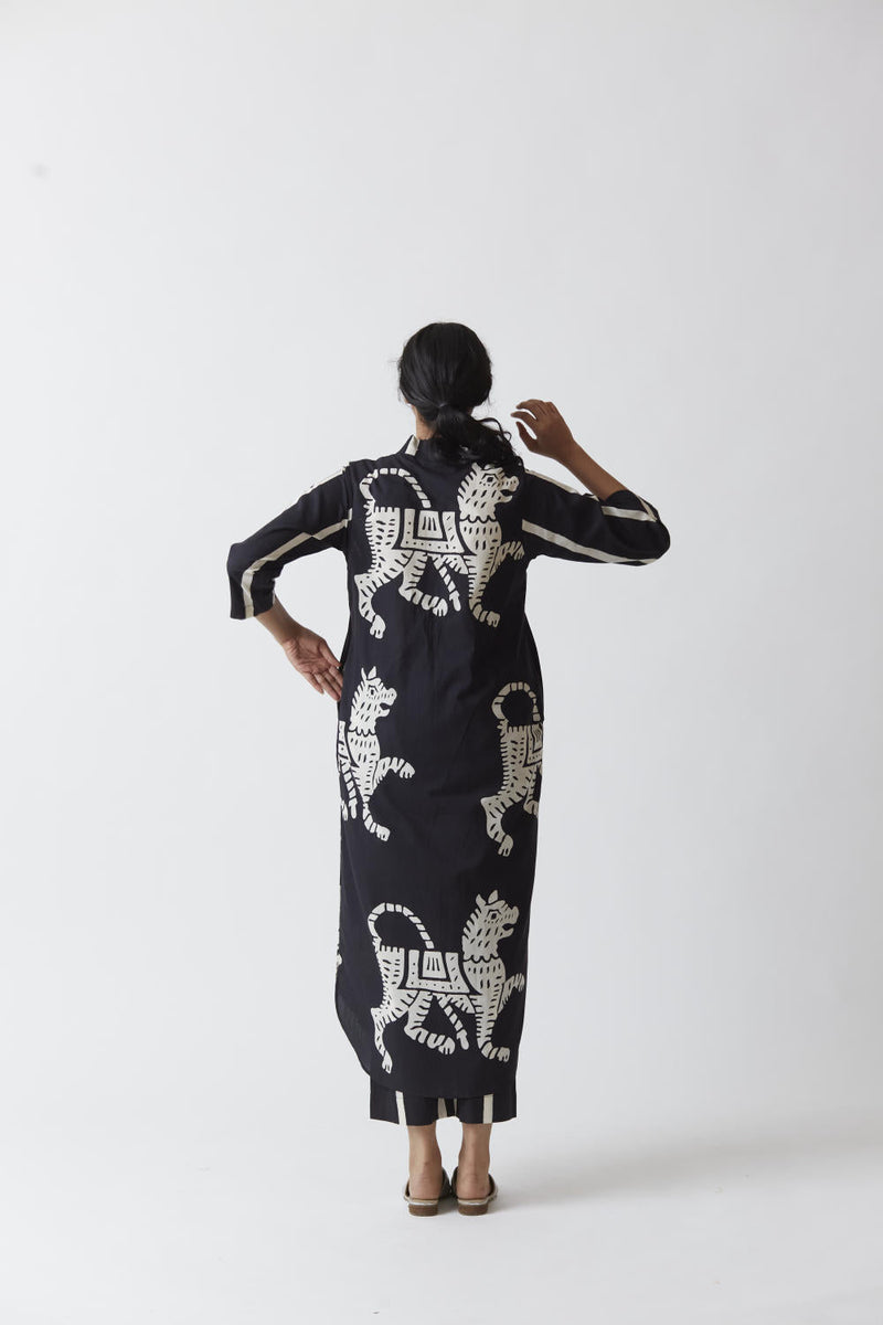 SHER KURTA SET (BLACK) Kurta Sets by Yam for women Worldwide