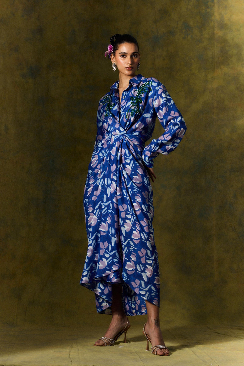 NEELAM SILK SHIRT DRESS silk by JodiLife for women Worldwide