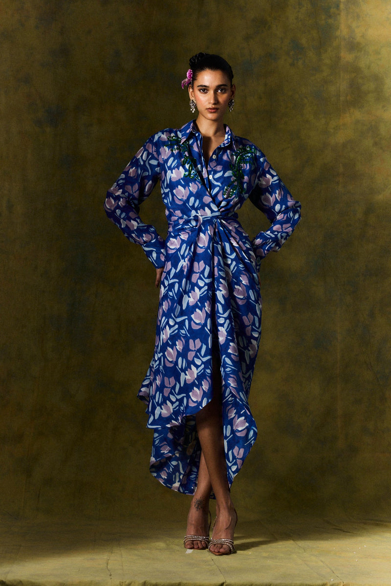 NEELAM SILK SHIRT DRESS silk by JodiLife for women Worldwide