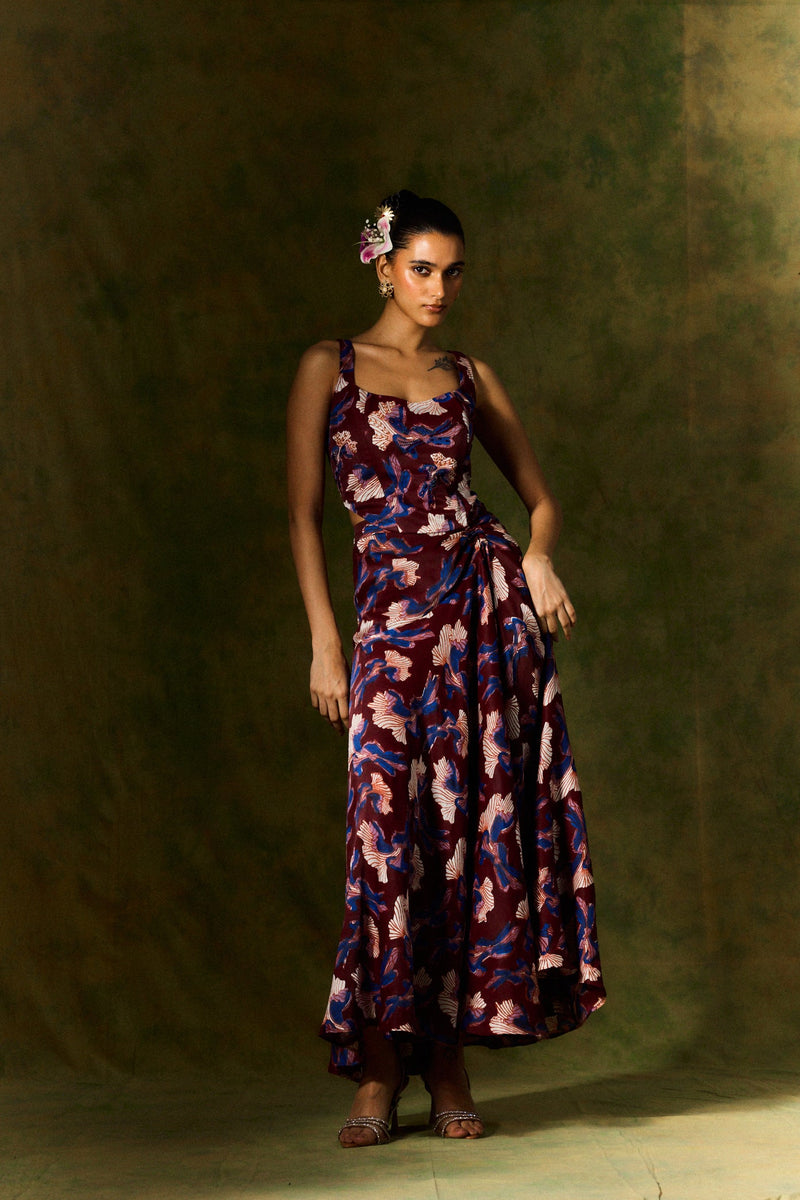 MEHER SILK SKIRT & CORSET SET satin by JodiLife for women Worldwide