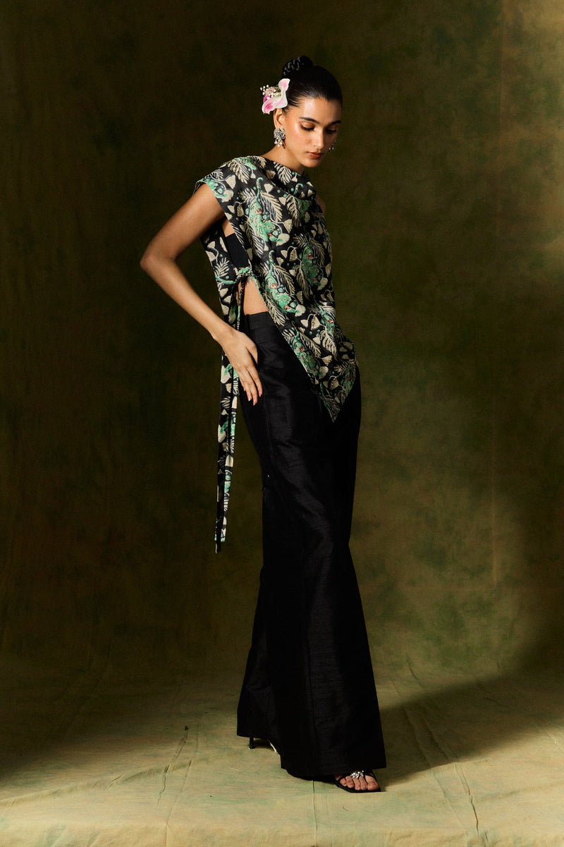 GULSHER SILK TROUSER SET satin by JodiLife for women Worldwide