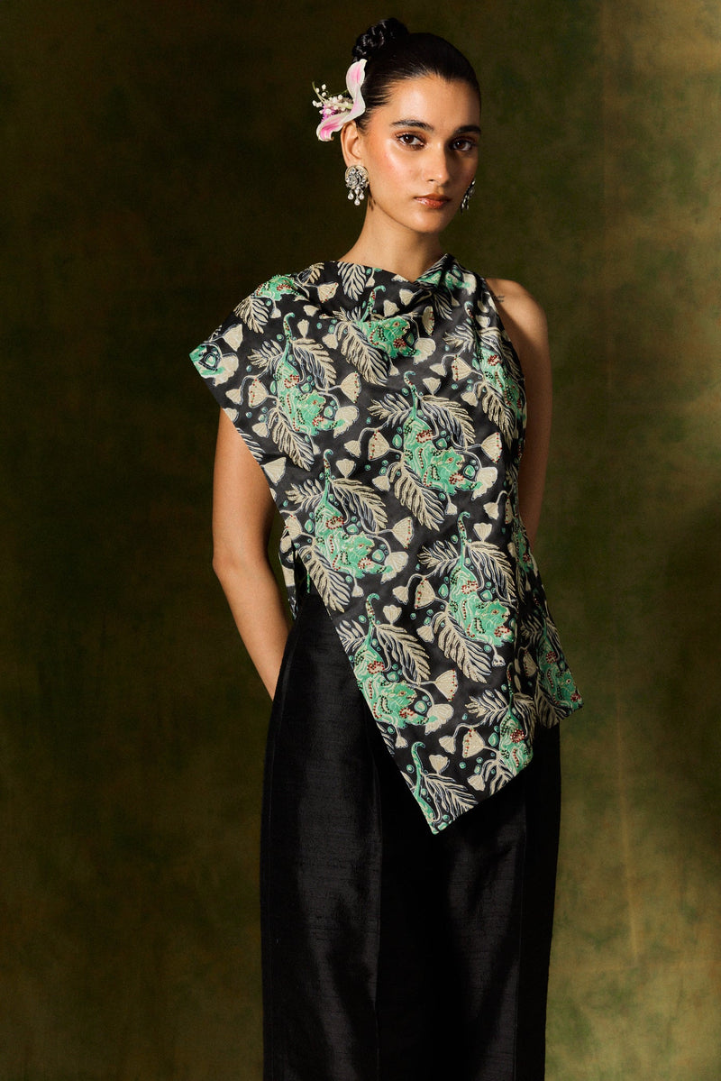 GULSHER SILK BLOUSE satin by JodiLife for women Worldwide