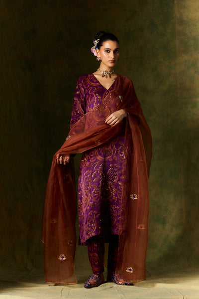 SAANJH SILK KURTA SET + DUPATTA