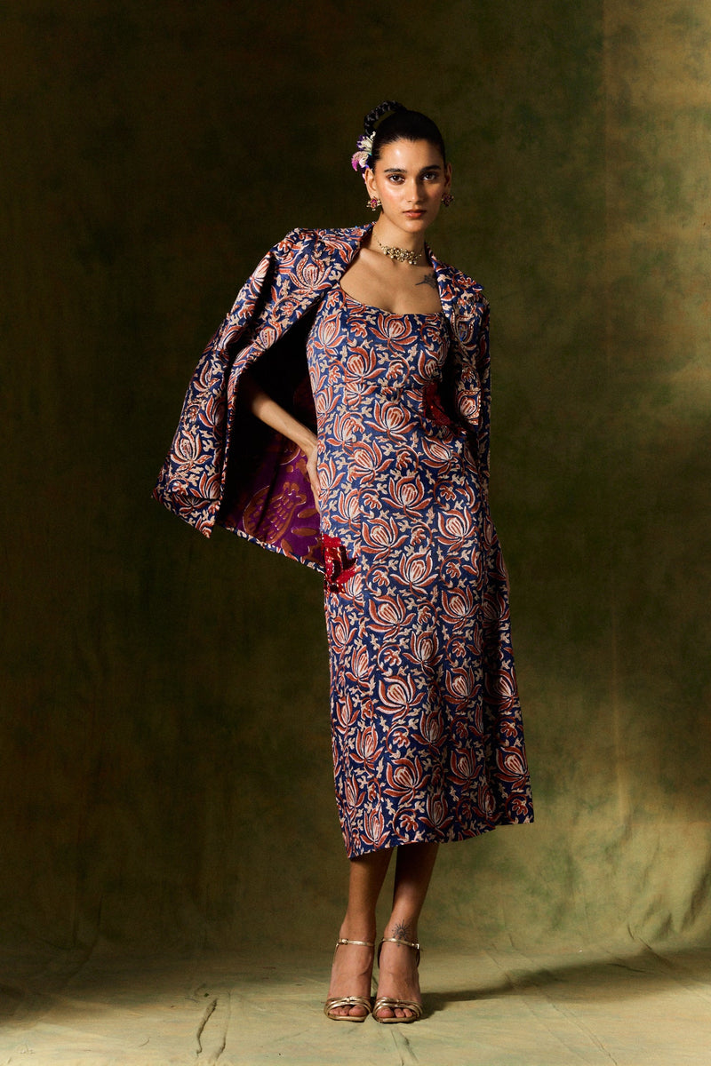 INAAYA SILK BLAZER AND SKIRT SET silk by JodiLife for women Worldwide