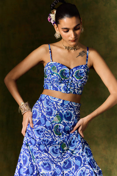 SHALIMAR SILK BRALETTE & SKIRT SET