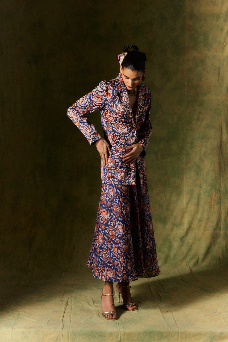 INAAYA SILK DRESS & BLAZER SET silk by JodiLife for women Worldwide