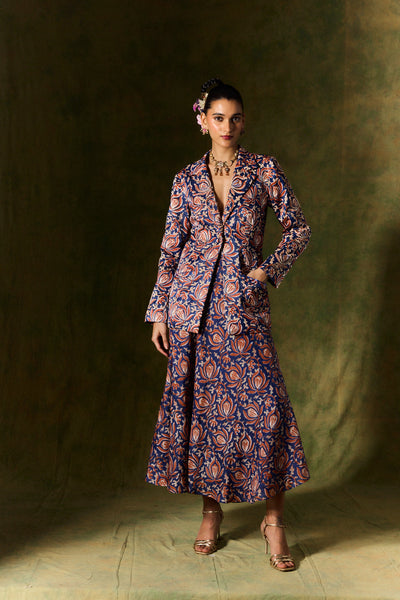 INAAYA SILK SKIRT & WAISTCOAT SET