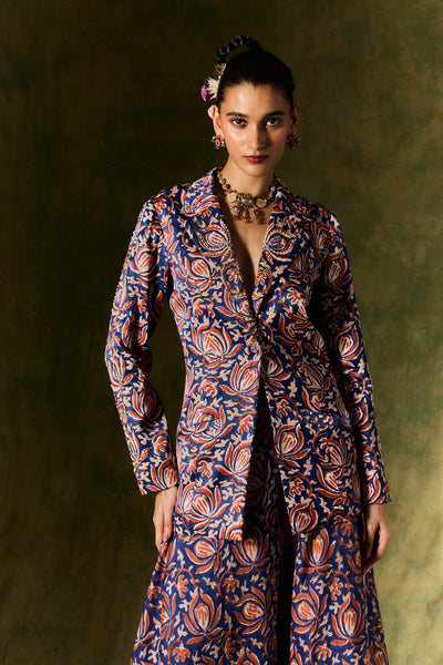 INAAYA SILK DRESS & BLAZER SET