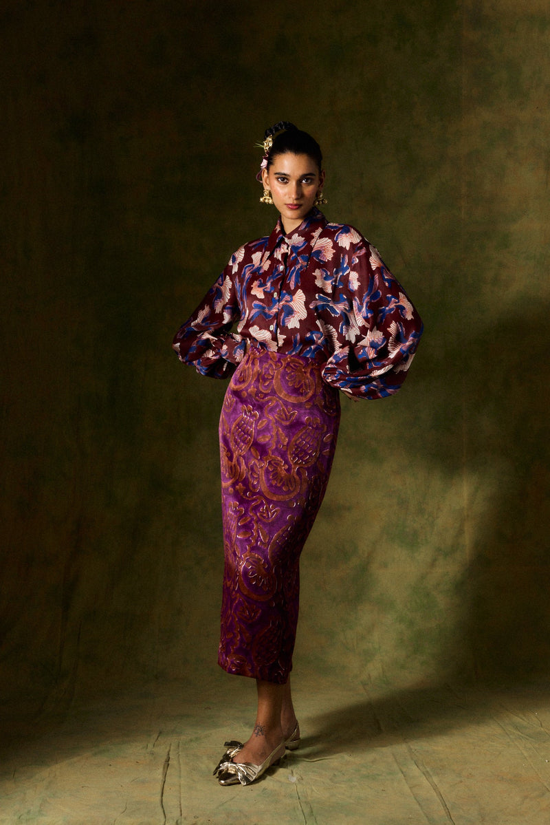 MEHER SILK SHIRT satin by JodiLife for women Worldwide
