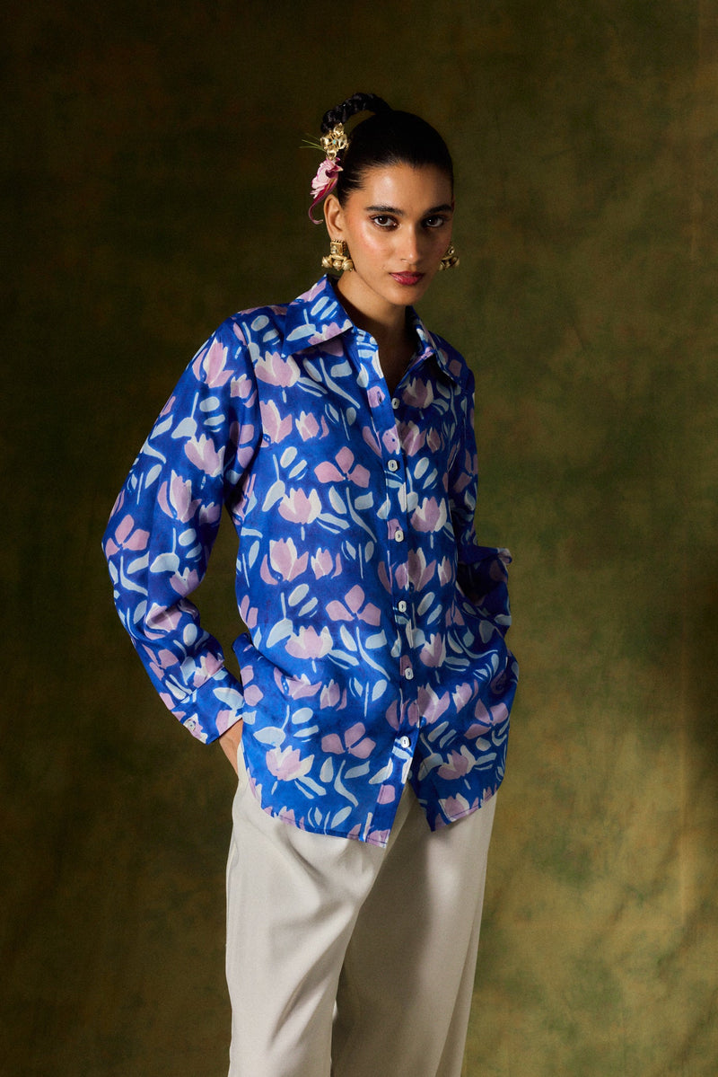 NEELAM SILK SHIRT silk by JodiLife for women Worldwide