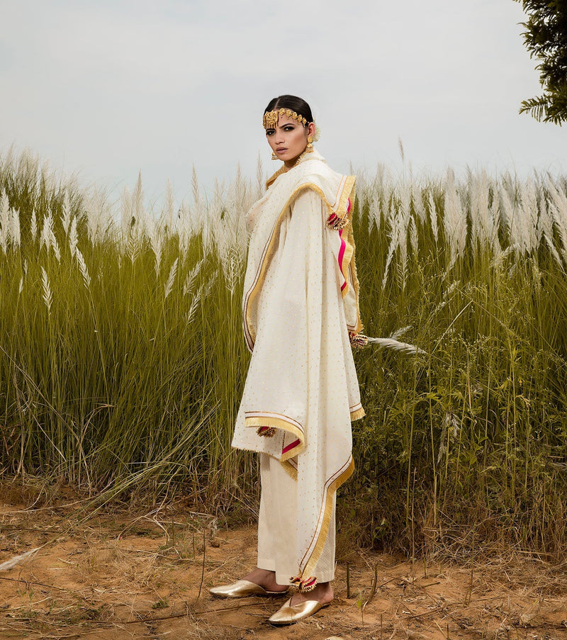 Shubhra Poshak Kurta Sets by Khara Kapas for women Worldwide