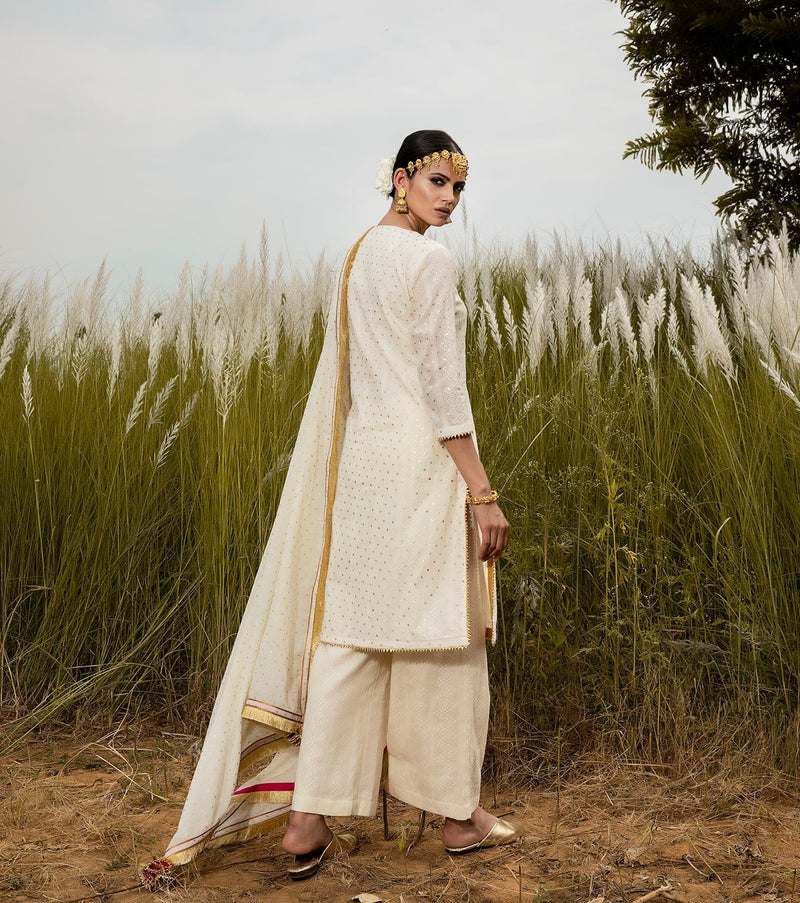 Shubhra Poshak Kurta Sets by Khara Kapas for women Worldwide