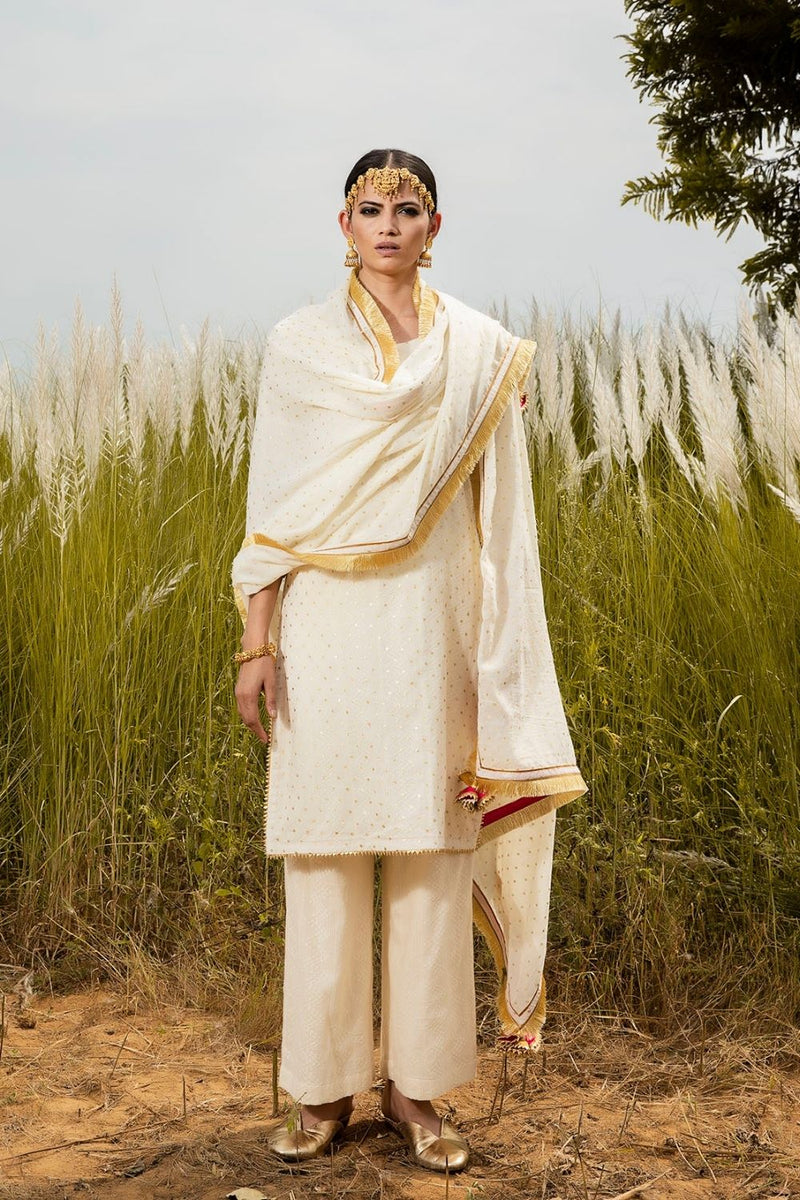 Shubhra Poshak Kurta Sets by Khara Kapas for women Worldwide