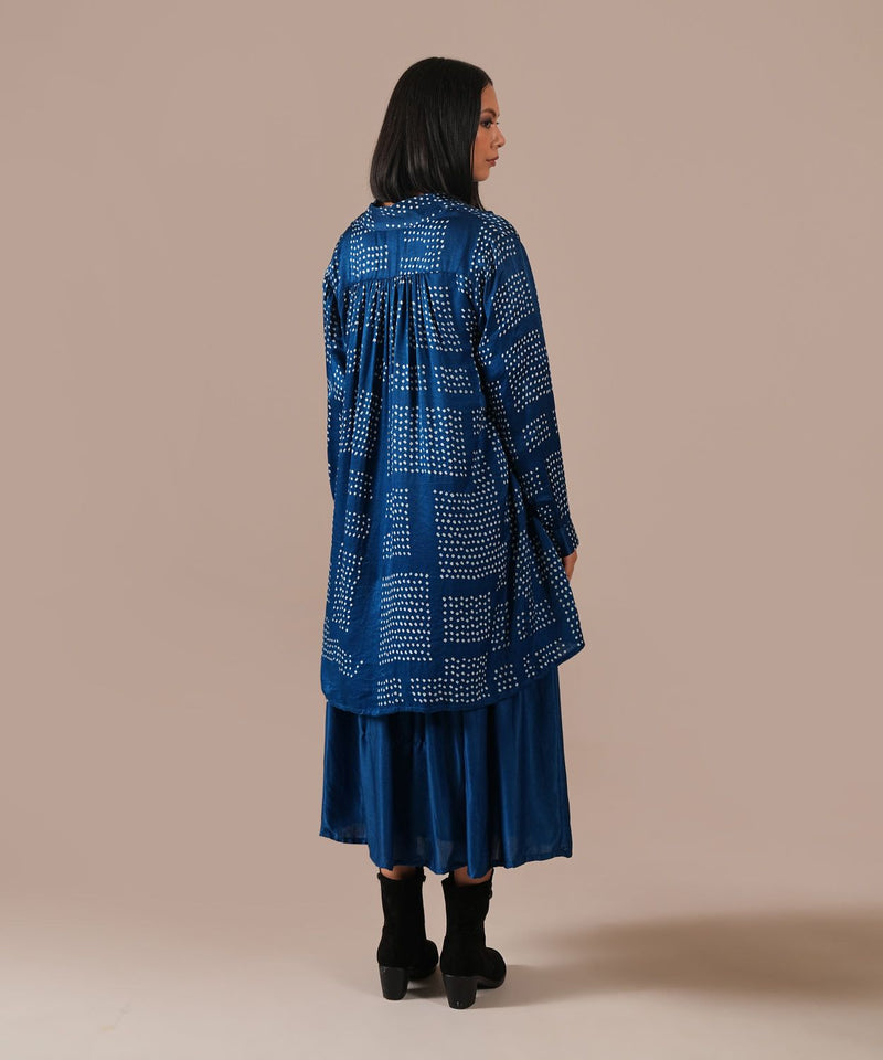 SILK REVERIE SET silk by Indigo Dreams in blue color for women Worldwide