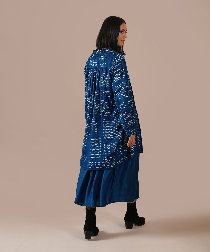 SILK REVERIE SET silk by Indigo Dreams in blue color for women Worldwide