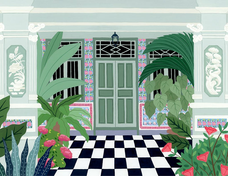 Singapore Shophouse Petain Road Fine Art Print Art Em+Co Art