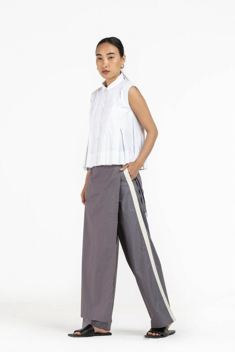 Sleeveless Pleat Top Co-ord Co-ord Set,Bottoms,Top & Tunics by THREE for women Worldwide