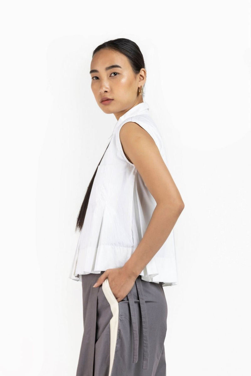 Sleeveless Pleat Top Co-ord Co-ord Set,Bottoms,Top & Tunics by THREE for women Worldwide