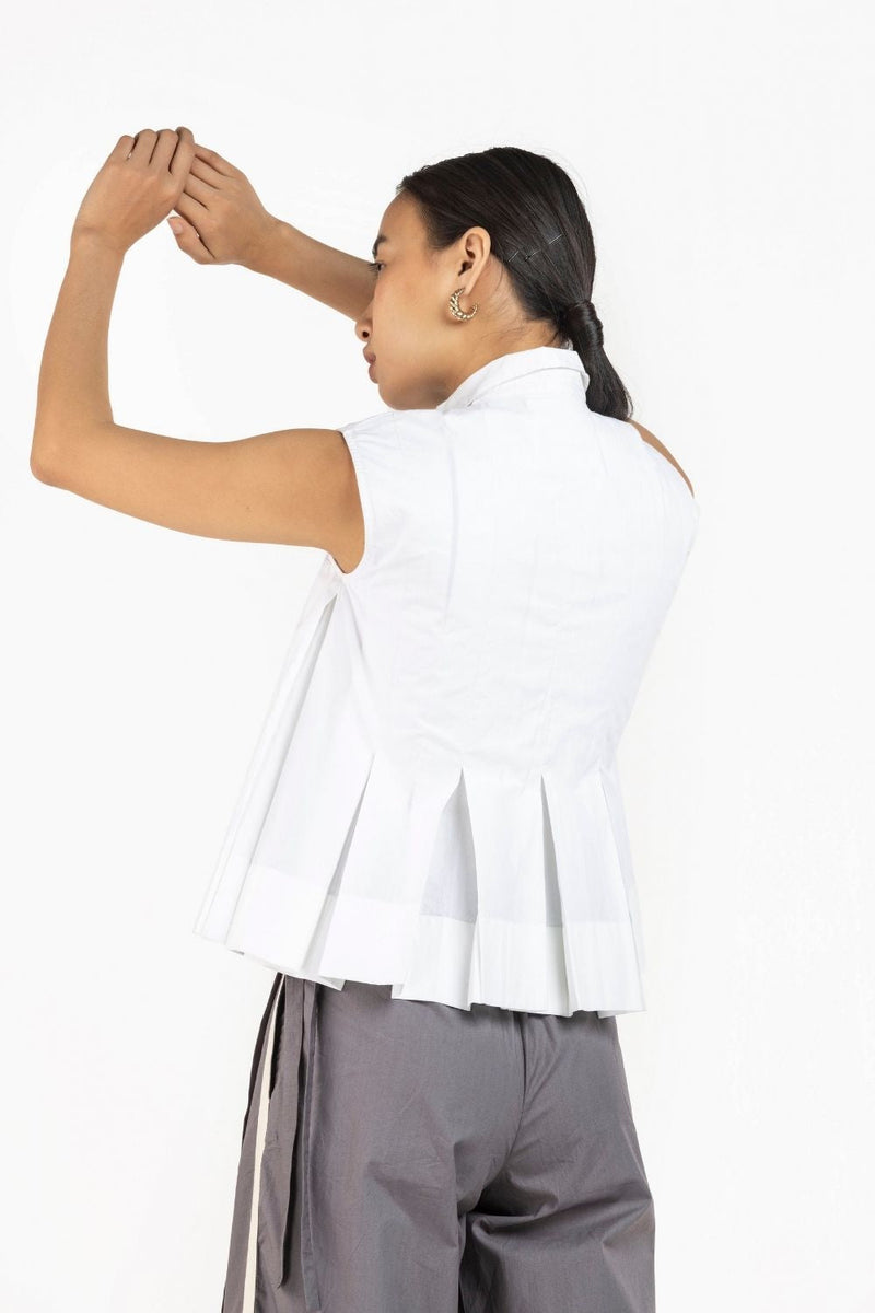 Sleeveless Pleat Top Co-ord Co-ord Set,Bottoms,Top & Tunics by THREE for women Worldwide