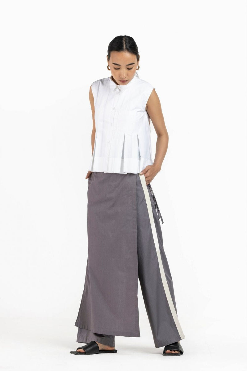 Sleeveless Pleat Top Co-ord Co-ord Set,Bottoms,Top & Tunics by THREE for women Worldwide