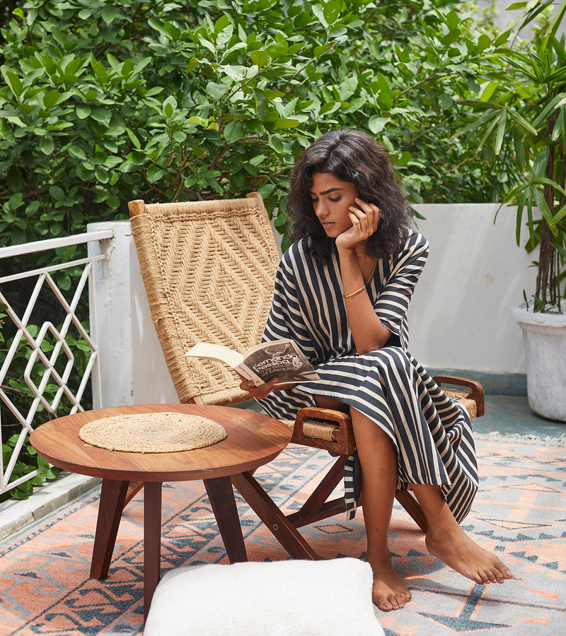Smoke Kaftan Lounge Wear by Khara Kapas for women Worldwide