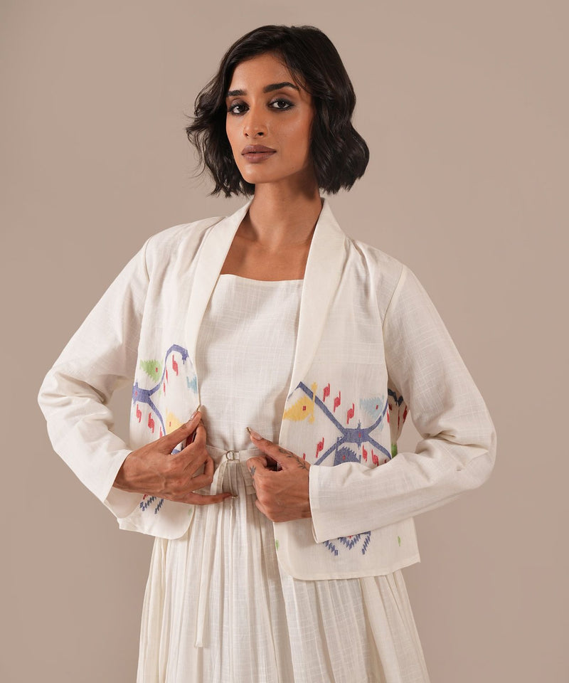 SNOW PETAL SET 100% cotton by Indigo Dreams in white color for women Worldwide
