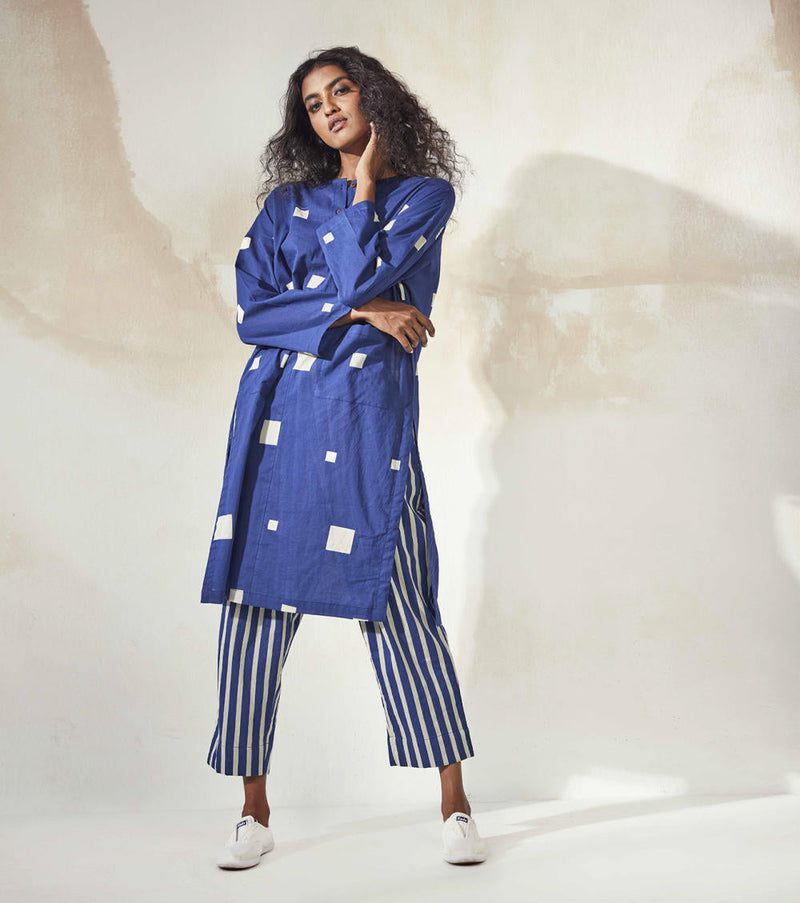 Space Co-ord Set Kurta Sets by Khara Kapas for women Worldwide