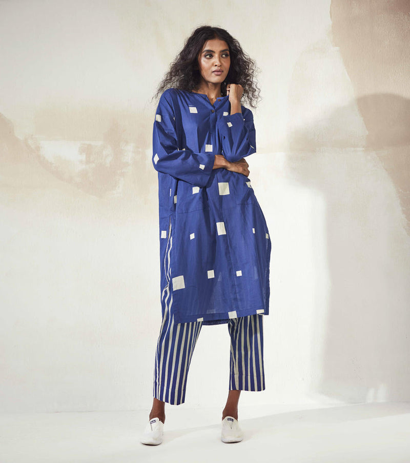 Space Co-ord Set Kurta Sets by Khara Kapas for women Worldwide